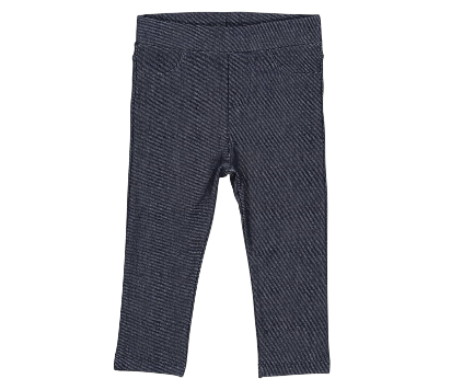 Pantalone Finto Denim Stretch Garzato