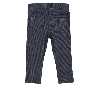 Pantalone Finto Denim Stretch Garzato